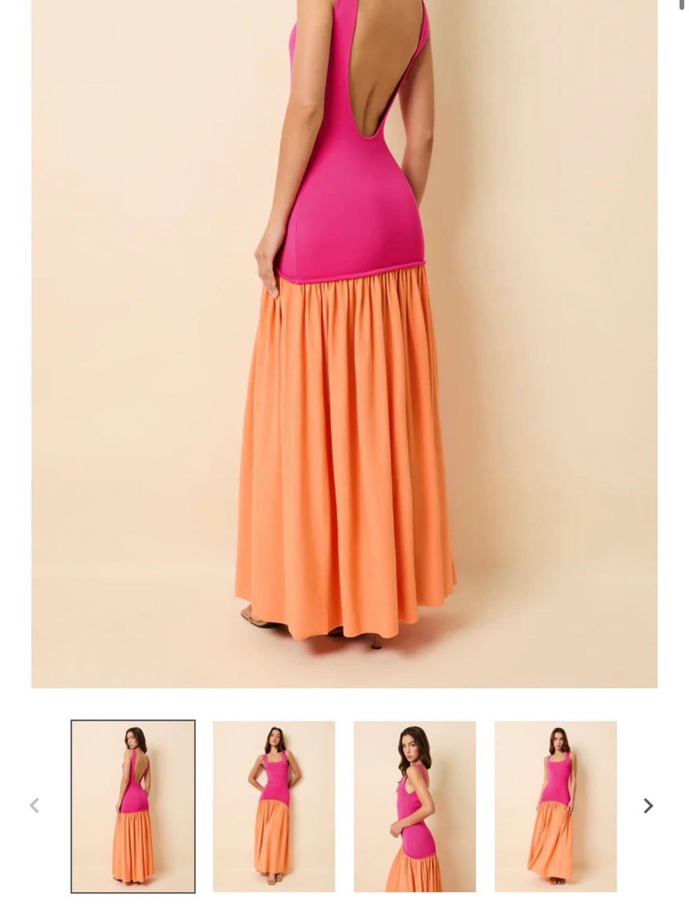 Camila Dress Orange Soda / Paradise Pink